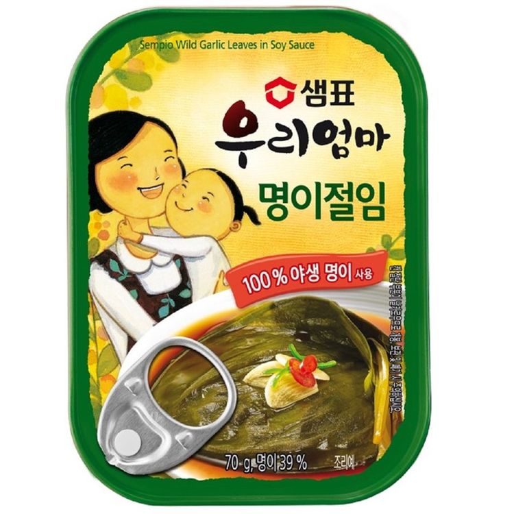 Sempio My Mon Pickled Siberian Onion 70g/샘표 우리엄마 명이절임(100% 야생 명이 사용) 70g